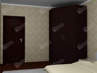 Шкаф угловой двухдверный