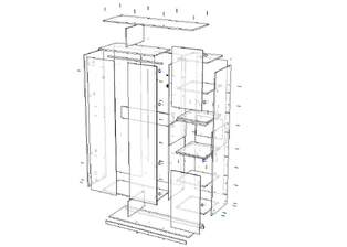 Шкаф распашной Рокки 2