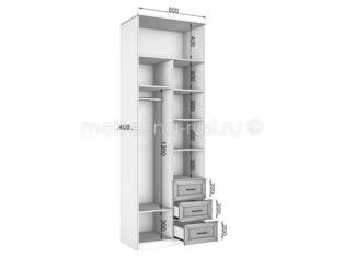 Распашной шкаф Стиль МНР  2.3