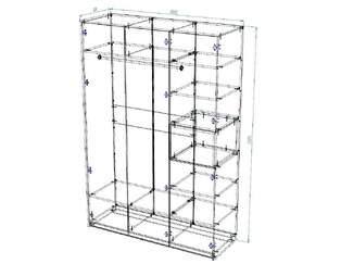 Шкаф распашной Рокки 2